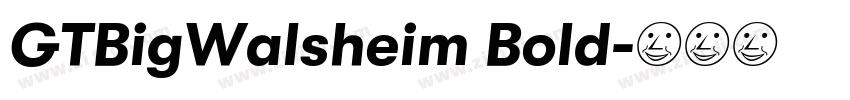 GTBigWalsheim Bold字体转换